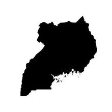 Load image into Gallery viewer, Silhouette of the country Uganda
